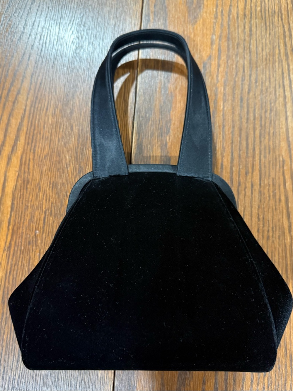 Classic Black Velvet Evening Bag